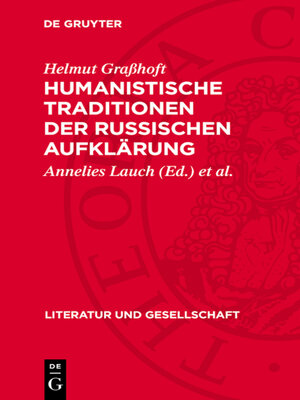 cover image of Humanistische Traditionen der russischen Aufklärung